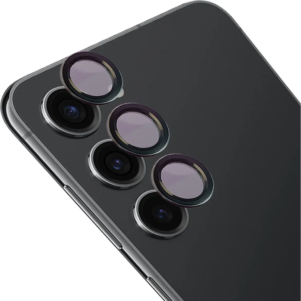 Szkło hartowane na aparat z aplikatorem Bizon Glass Snap Lens do Samsung Galaxy S23 / S23+ Plus czarne