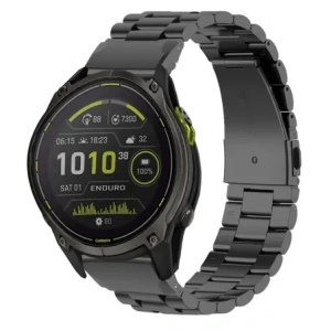 Kup Pásek z nerezové oceli Bizon Strap Watch Aura pro smartwatch 26 mm černý - BIZ8608 - {ean13} - Sklep Home Screen