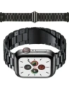 Pásek z nerezové oceli Bizon Strap Watch Aura do Apple Watch 38/40/41mm černý