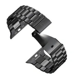 Kup Pasek ze stali nierdzewnej Bizon Strap Watch Aura do Apple Watch 38/40/41mm czarny - BIZ8609 - {ean13} - Sklep Home Screen
