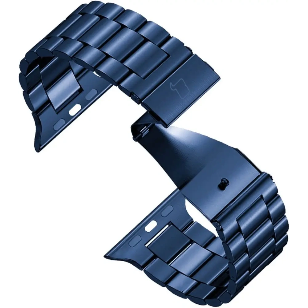 Pasek ze stali nierdzewnej Bizon Strap Watch Aura do Apple Watch 38/40/41mm niebieski