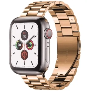 Kup Pasek ze stali nierdzewnej Bizon Strap Watch Aura do Apple Watch 38/40/41mm różowozłoty - BIZ8611 - {ean13} - Sklep Home Screen
