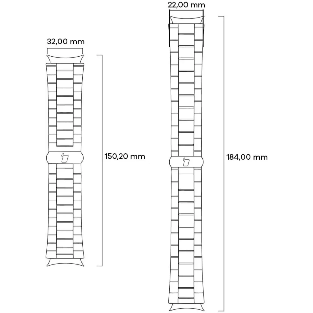 Pasek ze stali nierdzewnej Bizon Strap Watch Aura do Apple Watch 38/40/41mm różowozłoty