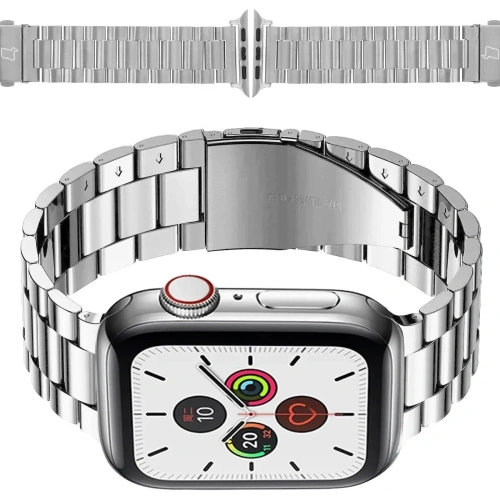 Kup Bizon Strap Watch Aura Apple Uhr 38/40/41mm Silber - BIZ8612 - {ean13} - Sklep Home Screen