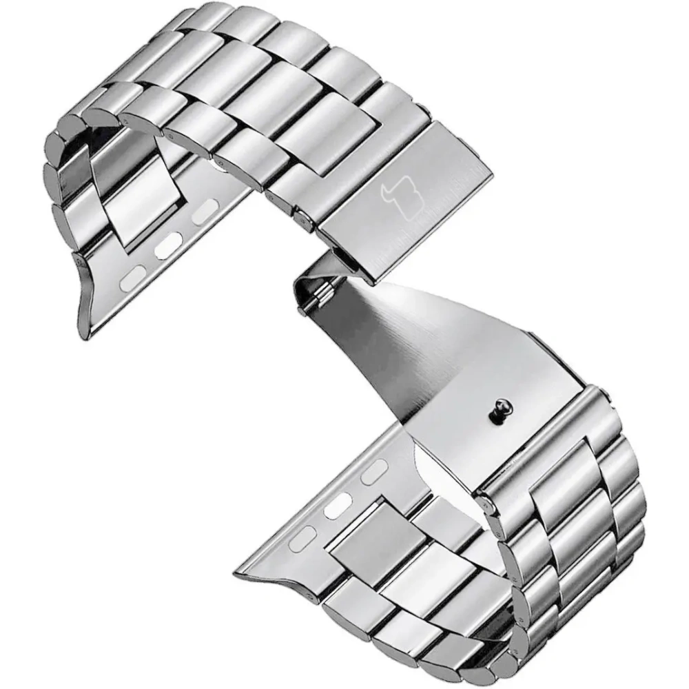Pasek ze stali nierdzewnej Bizon Strap Watch Aura do Apple Watch 38/40/41mm srebrny