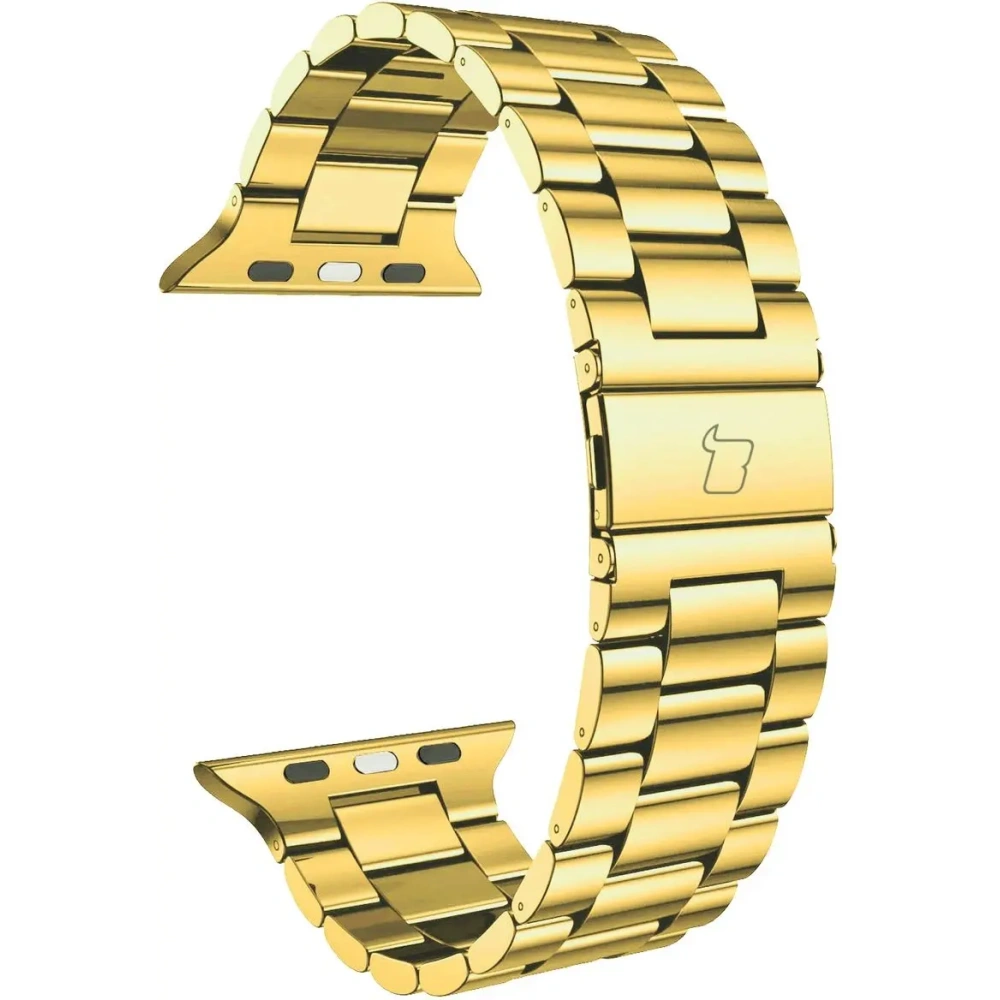 Pasek ze stali nierdzewnej Bizon Strap Watch Aura do Apple Watch 38/40/41mm złoty