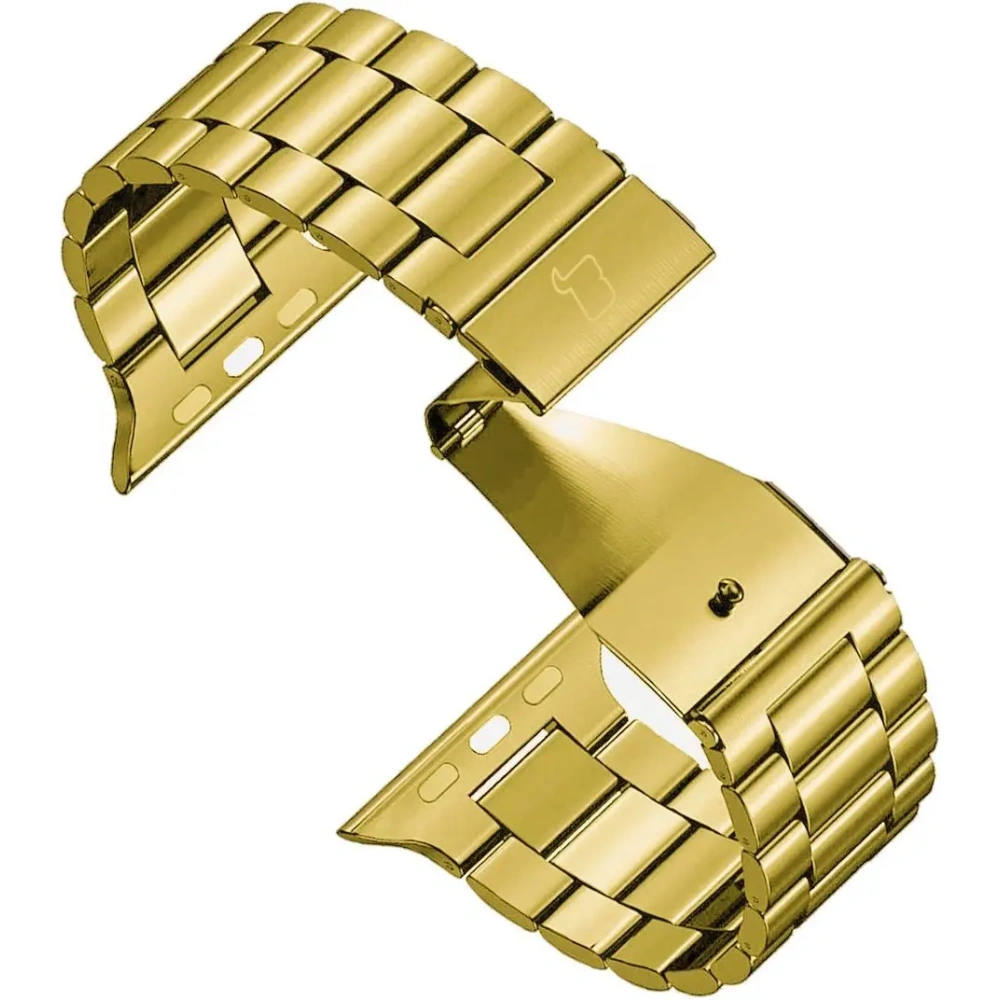 Pasek ze stali nierdzewnej Bizon Strap Watch Aura do Apple Watch 38/40/41mm złoty