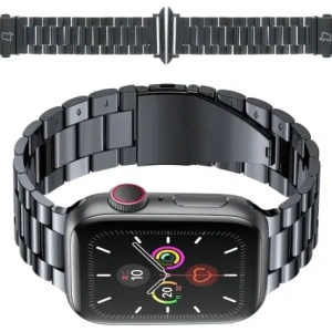 Kup Bizon Strap Uhr Aura Apple Uhr 42/44/45/46/49 mm schwarz - BIZ8614 - {ean13} - Sklep Home Screen
