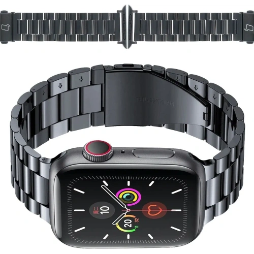 Kup Bizon Strap Uhr Aura Apple Uhr 42/44/45/46/49 mm schwarz - BIZ8614 - {ean13} - Sklep Home Screen