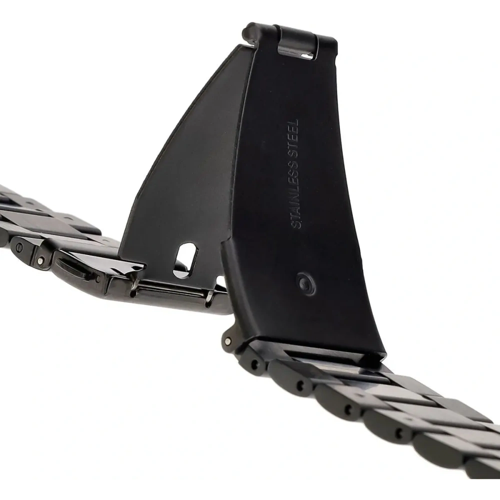 Pasek ze stali nierdzewnej Bizon Strap Watch Aura do Apple Watch 42/44/45/46/49 mm czarny