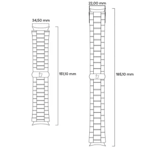Kup Pasek ze stali nierdzewnej Bizon Strap Watch Aura do Apple Watch 42/44/45/46/49 mm niebieski - BIZ8615 - {ean13} - Sklep Home Screen