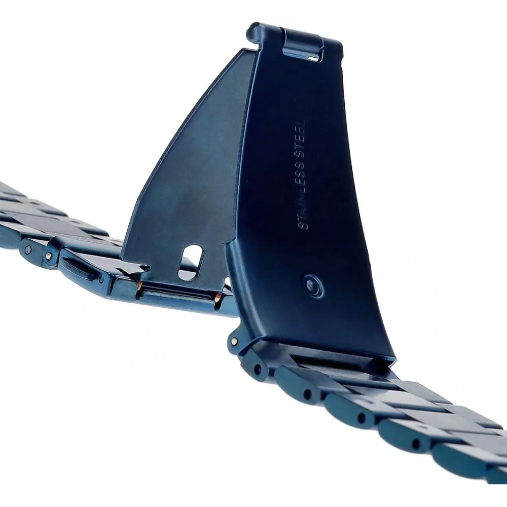 Pasek ze stali nierdzewnej Bizon Strap Watch Aura do Apple Watch 42/44/45/46/49 mm niebieski