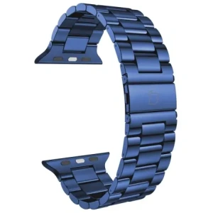Kup Pasek ze stali nierdzewnej Bizon Strap Watch Aura do Apple Watch 42/44/45/46/49 mm niebieski - BIZ8615 - {ean13} - Sklep Home Screen
