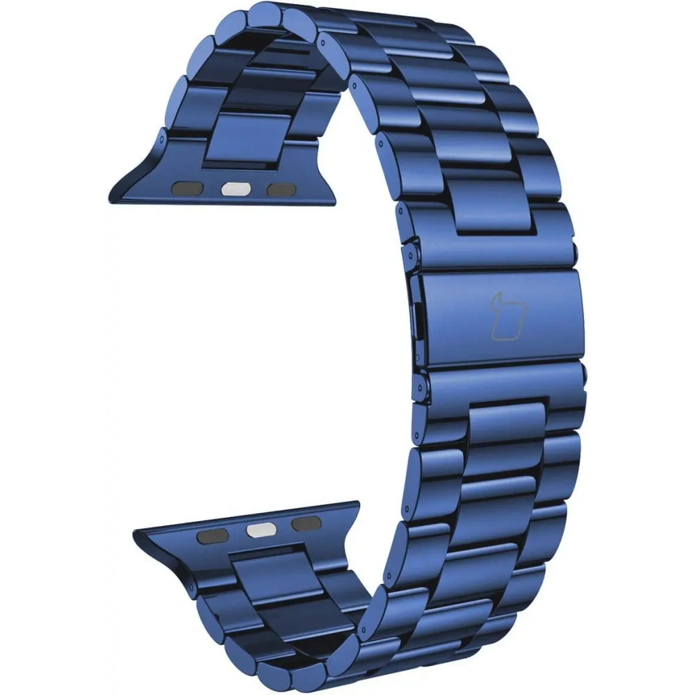 Pasek ze stali nierdzewnej Bizon Strap Watch Aura do Apple Watch 42/44/45/46/49 mm niebieski