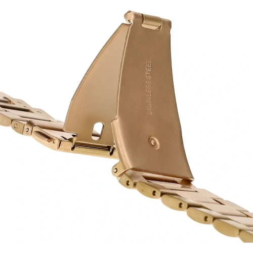 Kup Pasek ze stali nierdzewnej Bizon Strap Watch Aura do Apple Watch 42/44/45/46/49 mm różowozłoty - BIZ8616 - {ean13} - Sklep Home Screen