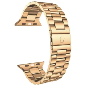 Kup Pasek ze stali nierdzewnej Bizon Strap Watch Aura do Apple Watch 42/44/45/46/49 mm różowozłoty - BIZ8616 - {ean13} - Sklep Home Screen