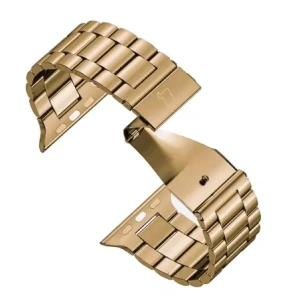 Kup Pasek ze stali nierdzewnej Bizon Strap Watch Aura do Apple Watch 42/44/45/46/49 mm różowozłoty - BIZ8616 - {ean13} - Sklep Home Screen