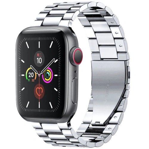 Kup Bizon Strap Watch Aura Apple Watch 42/44/45/46/49 mm ezüst - BIZ8617 - {ean13} - Sklep Home Screen