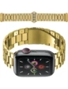 Pasek ze stali nierdzewnej Bizon Strap Watch Aura do Apple Watch 42/44/45/46/49 mm złoty