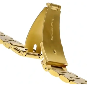 Kup Pasek ze stali nierdzewnej Bizon Strap Watch Aura do Smartwatcha 26 mm złoty - BIZ8619 - {ean13} - Sklep Home Screen