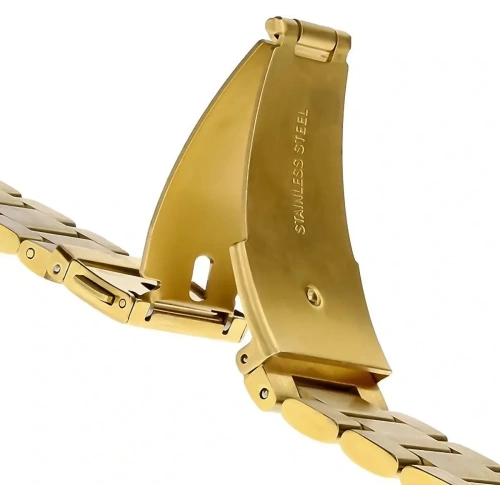 Kup Pasek ze stali nierdzewnej Bizon Strap Watch Aura do Smartwatcha 26 mm złoty - BIZ8619 - {ean13} - Sklep Home Screen