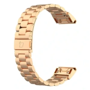 Kup Pasek ze stali nierdzewnej Bizon Strap Watch Aura do Smartwatcha 26 mm różowozłoty - BIZ8621 - {ean13} - Sklep Home Screen