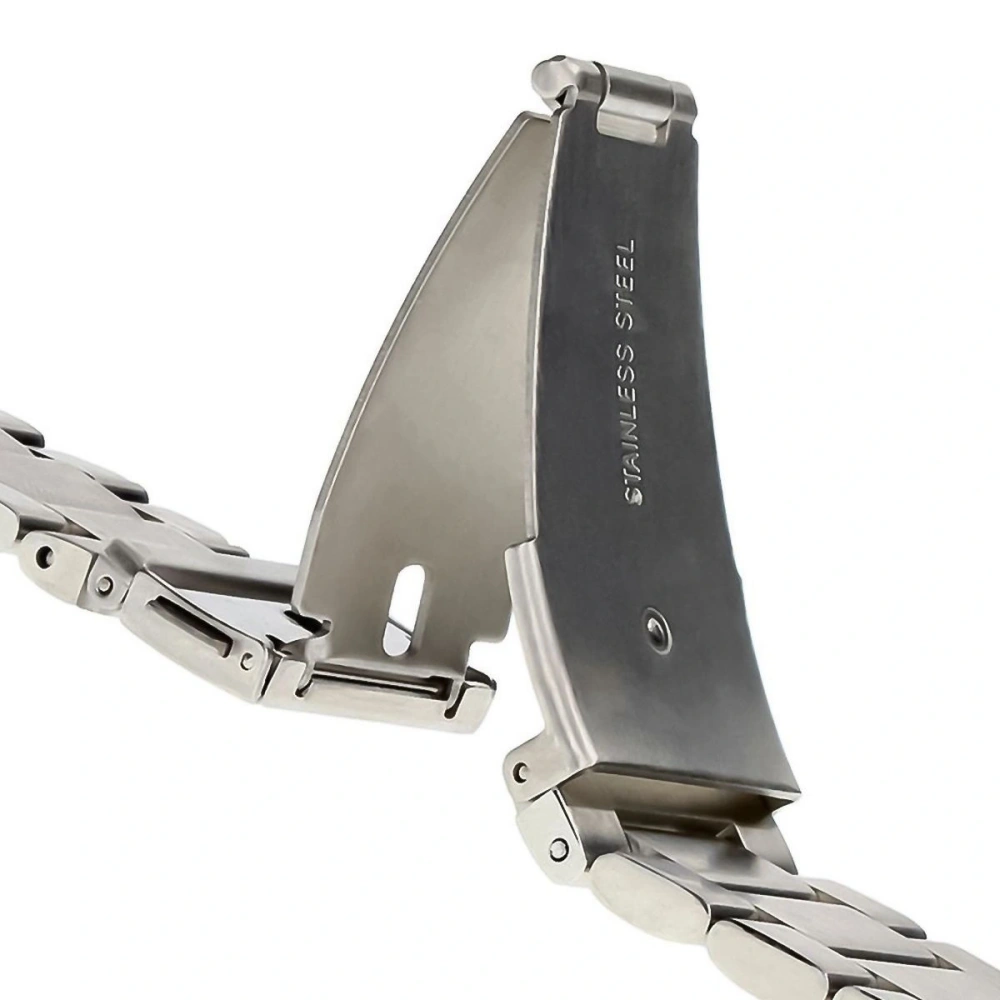 Pasek ze stali nierdzewnej Bizon Strap Watch Aura do Smartwatcha 26 mm srebrny