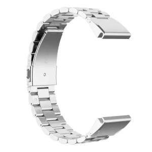 Kup Pasek ze stali nierdzewnej Bizon Strap Watch Aura do Smartwatcha 26 mm srebrny - BIZ8622 - {ean13} - Sklep Home Screen