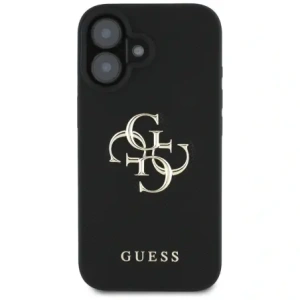 Buy Guess Grained Big 4G Logo Small Classic Logo Apple iPhone 16 black - GUE4364 - {ean13} - Home Screen Store Europe