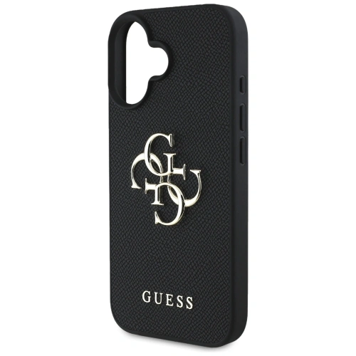 Buy Guess Grained Big 4G Logo Small Classic Logo Apple iPhone 16 black - GUE4364 - {ean13} - Home Screen Store Europe