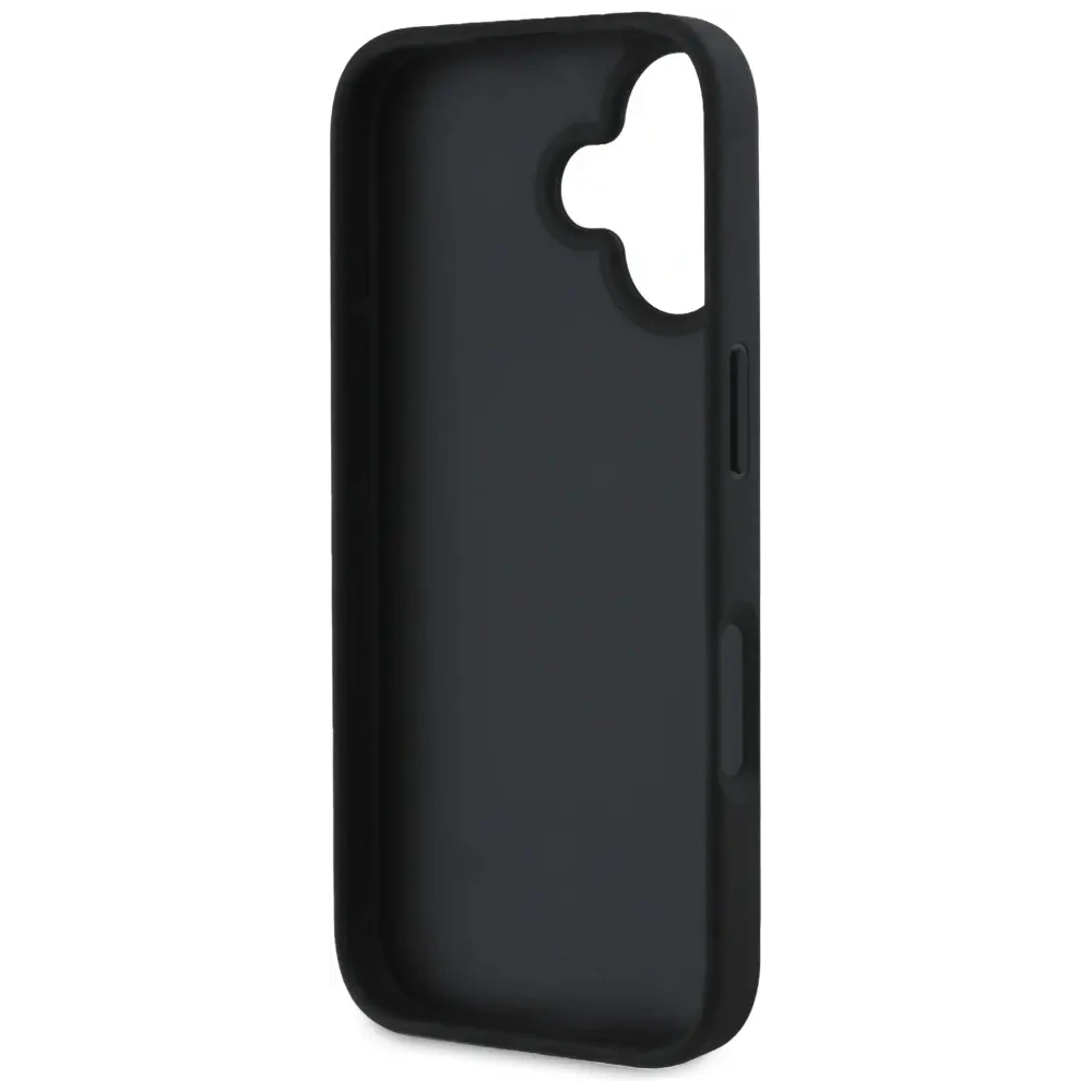 Etui Guess Grained Big 4G Logo Small Classic Logo do Apple iPhone 16 czarny