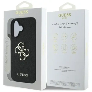Kup Etui Guess Grained Big 4G Logo Small Classic Logo do Apple iPhone 16 černé - GUE4364 - {ean13} - Sklep Home Screen