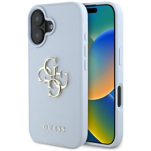 Kup Etui Guess Grained Big 4G Logo Small Classic Logo do Apple iPhone 16 modrý - GUE4365 - {ean13} - Sklep Home Screen
