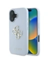 Guess Granulat Mare 4G Logo Mic Logo Clasic Apple iPhone 16 albastru