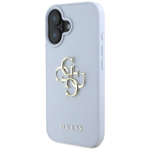 Kup Guess Grained Big 4G Logo Small Classic Logo Apple iPhone 16 blau - GUE4365 - {ean13} - Sklep Home Screen