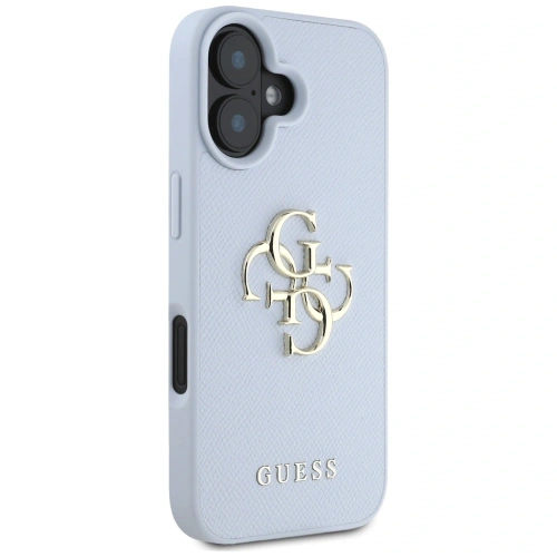 Kup Guess Grained Big 4G Logo Small Classic Logo Apple iPhone 16 blau - GUE4365 - {ean13} - Sklep Home Screen