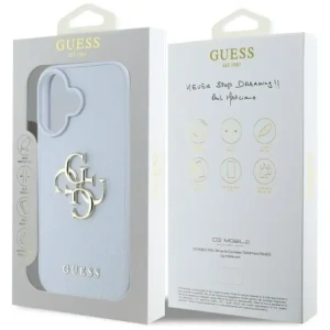 Kup Etui Guess Grained Big 4G Logo Small Classic Logo do Apple iPhone 16 modrý - GUE4365 - {ean13} - Sklep Home Screen