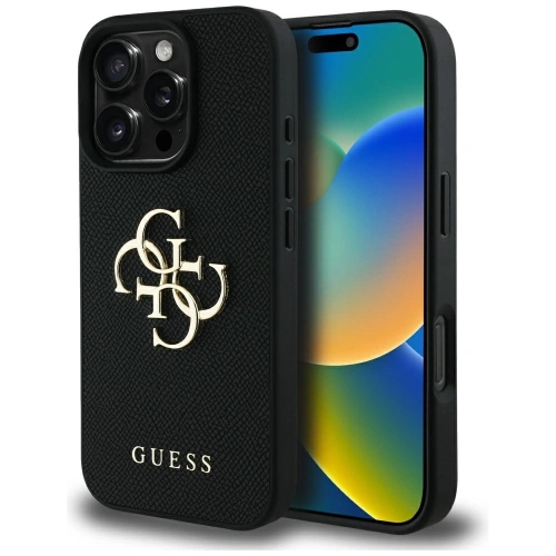 Kup Guess Grained Big 4G Logo Small Classic Logo Apple iPhone 16 Pro fekete - GUE4366 - {ean13} - Sklep Home Screen
