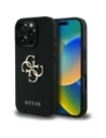 Guess Grained Big 4G Logo Klein Klassisches Logo Apple iPhone 16 Pro schwarz