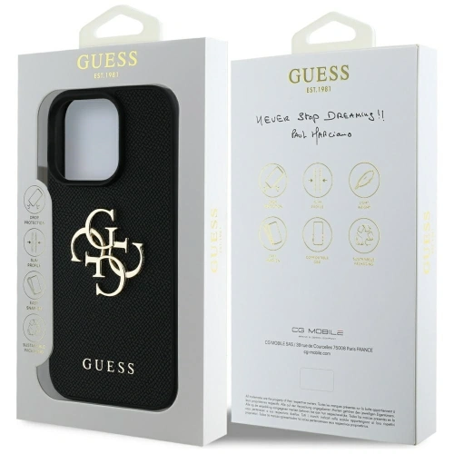 Kup Guess Grained Big 4G Logo Small Classic Logo Apple iPhone 16 Pro fekete - GUE4366 - {ean13} - Sklep Home Screen