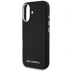 Kup Etui Karl Lagerfeld Saffiano Full Wrapped Elongated Metal Logo MagSafe pro Apple iPhone 16 černé - KLD21938 - {ean13} - Sklep Home Screen