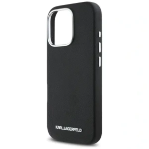 Kup Etui Karl Lagerfeld Saffiano Full Wrapped Elongated Metal Logo MagSafe do Apple iPhone 16 Pro czarny - KLD21939 - {ean13} - Sklep Home Screen