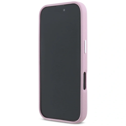 Kup Karl Lagerfeld Saffiano Voll umschlossenes verlängertes Metall-Logo MagSafe Apple iPhone 16 Pro rosa - KLD21942 - {ean13} - Sklep Home Screen