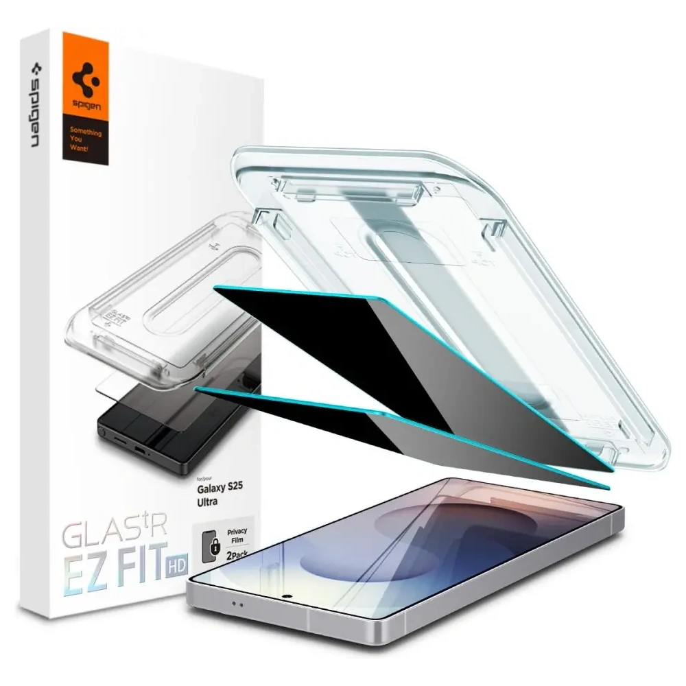 Szkło prywatyzujące Spigen GLAS.tR ez Fit HD Samsung Galaxy S25 Ultra Privacy [2 PACK]