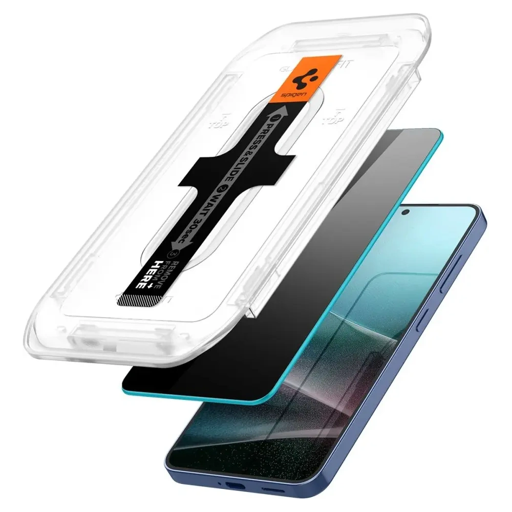 Szkło prywatyzujące Spigen GLAS.tR ez Fit HD Samsung Galaxy S24 / S25 Privacy [2 PACK]