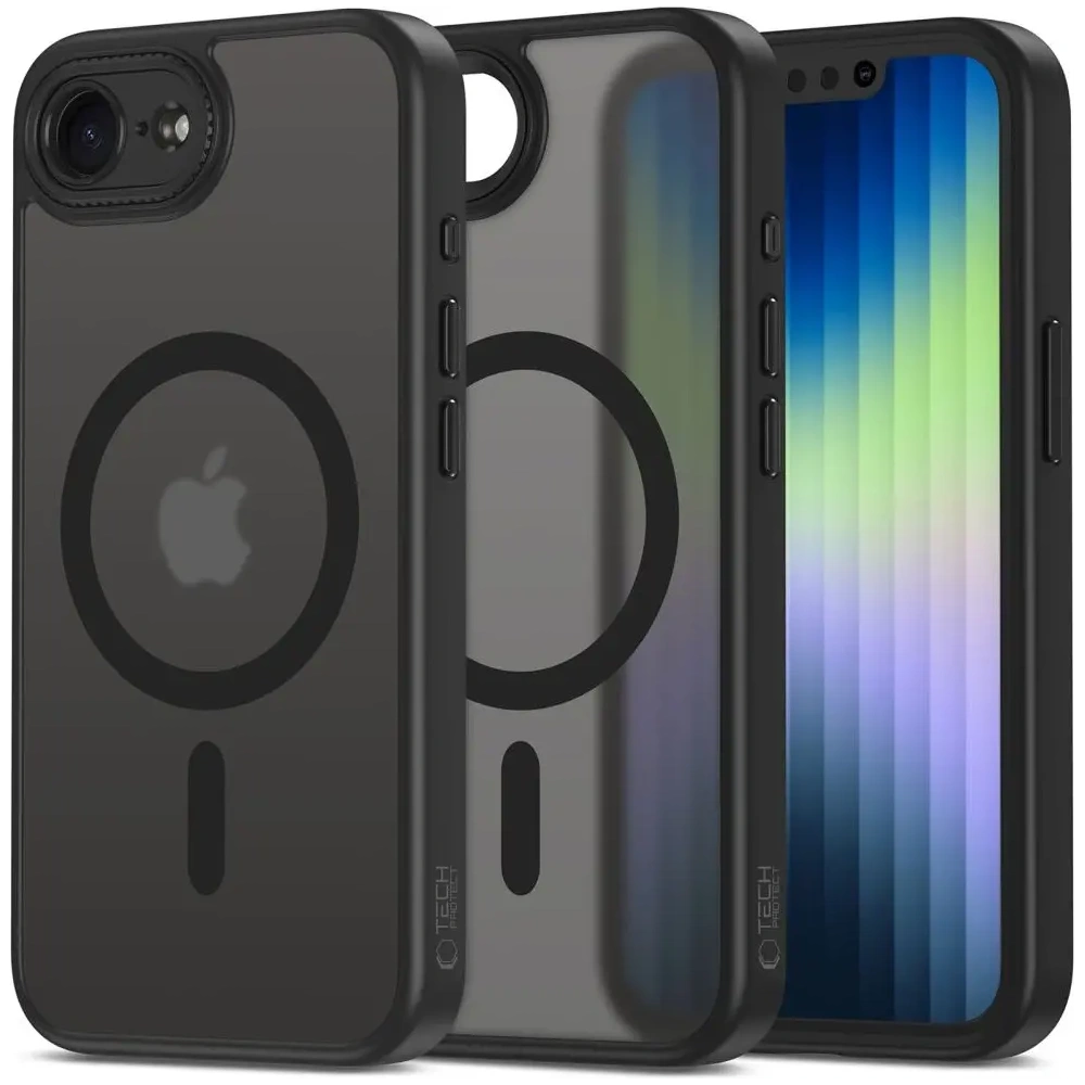 Etui Tech-Protect Magcam MagSafe Apple iPhone 16e Matte Black