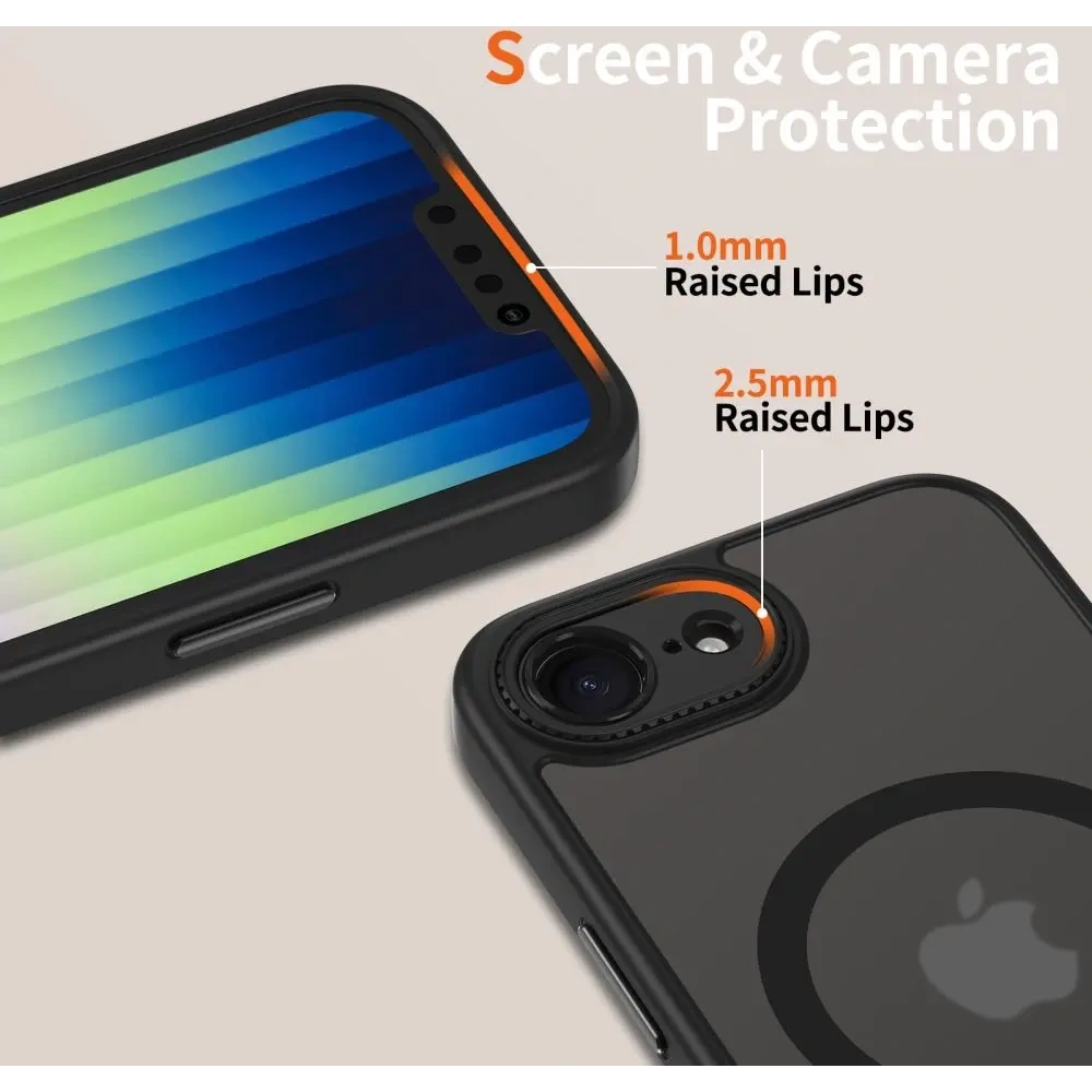 Etui Tech-Protect Magcam MagSafe Apple iPhone 16e Matte Black