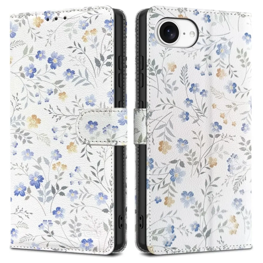 Etui z klapką Tech-Protect Wallet Apple iPhone 16e Spring Flowers