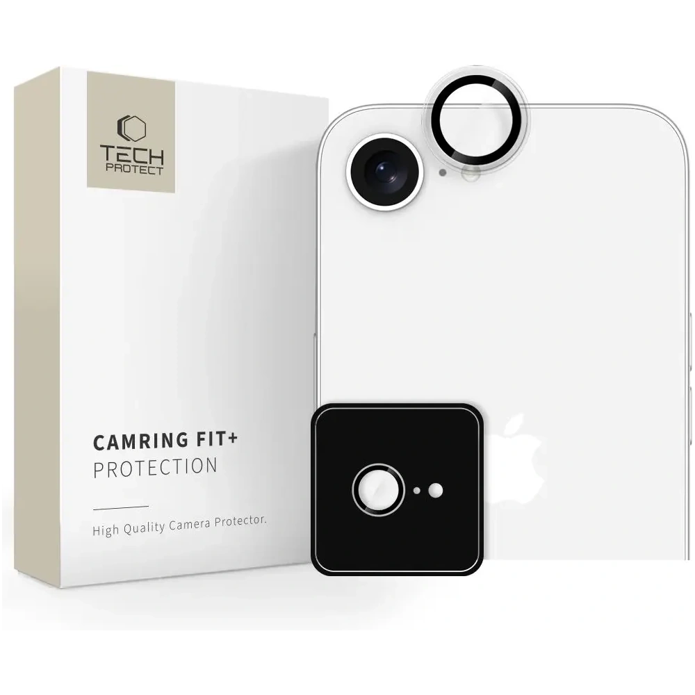 Osłona na aparat Tech-Protect Camring Fit+ Apple iPhone 16e Clear