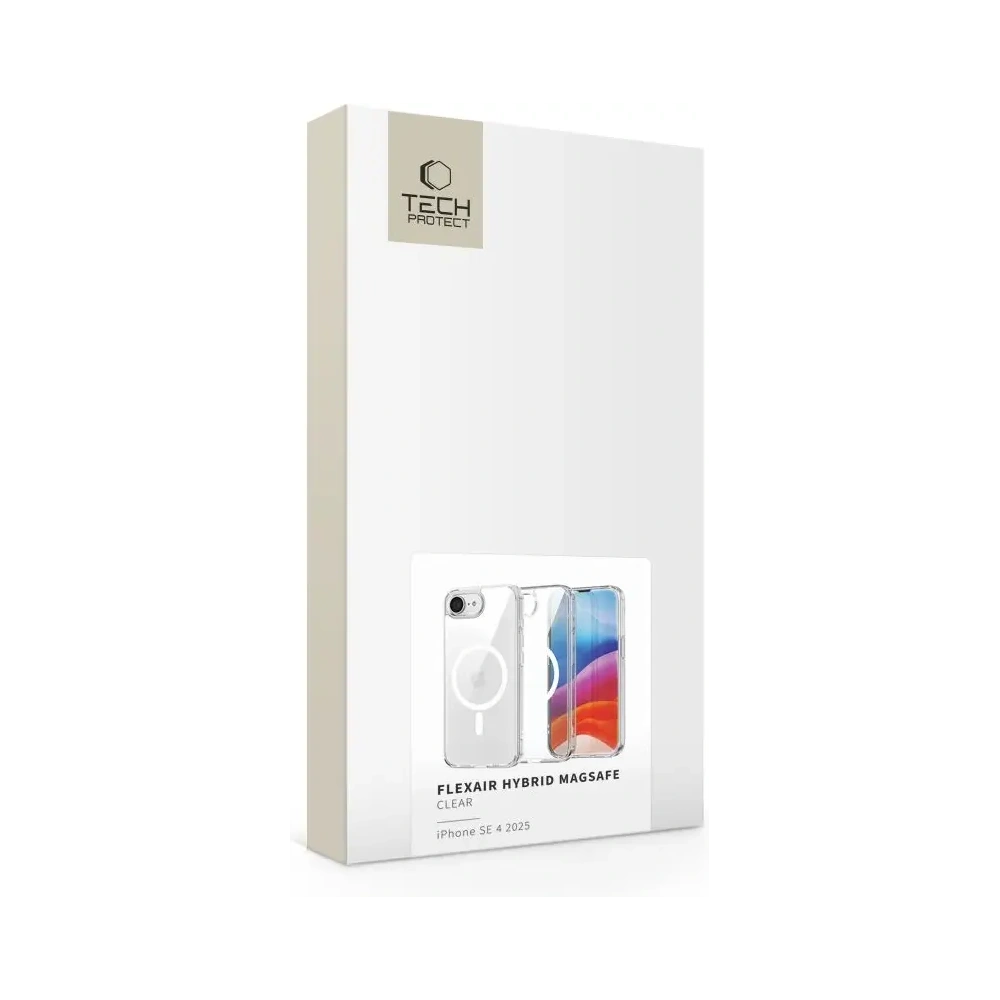 Etui Tech-Protect Flexair Hybrid MagSafe Apple iPhone 16e Clear